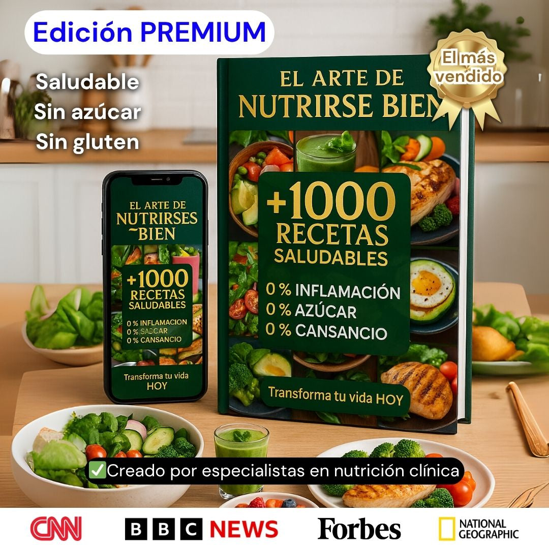 +1000 RECETAS SALUDABLES EXCLUSIVAS + 20 REGALOS PREMIUM🎁
